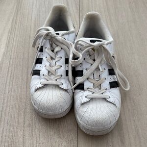Adidas Superstar Kids White and Black Sneakers
